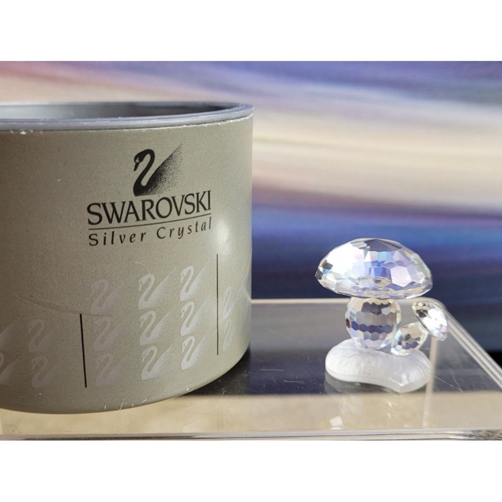 SWAROVSKI Crystal Mushrooms from Woodland Friends Collection - Vintage